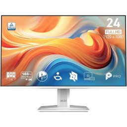 Monitor LED MSI PRO MP243W E14, 23.8inch, Full HD, 1920 × 1080 pixeli, Plat, 1ms, 144Hz, 1 × DisplayPort, 1 × HDMI, Alb