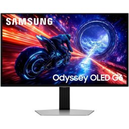 Monitor gaming Samsung Odyssey OLED G6, LS27FG604SUXEN, 27inch, 2560 × 1440 pixeli (WQHD / QHD), 500Hz, 0.03ms, 2 × HDMI 2.1, 1 × DisplayPort 1.4, Argintiu