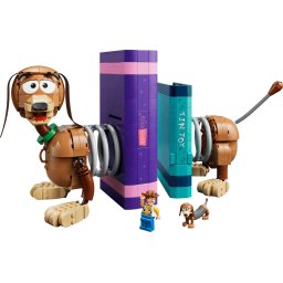 Set de constructie Disney 43301 Opritoare de carti Cainele Slinky din Povestea jucariilor, 1311 piese, vARSTA 18+ ani, Multicolor