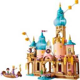 Set de constructie Disney Princess Castelul lui Rapunzel 43297, 676 de piese, varsta 6+ ani, Multicolor