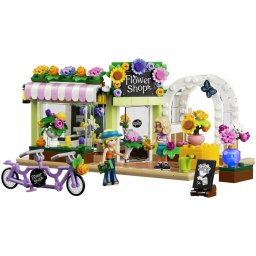 Set de constructie Friends Florarie creativa 42693, Jucarii pentru Copii, Jucarii pentru Fete si Baieti, Idee de Cadou pentru Copii, 377 piese, varsta 7+ ani, Multicolor