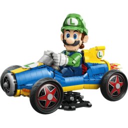 Set de constructie Mario Kart – Luigi si Mach 8 Set 72050, 2234 piese, varsta 18+ ani, Multicolor