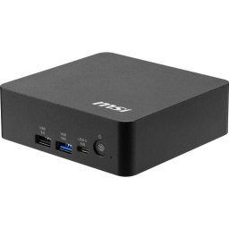 Sistem desktop, Mini PC MSI Cubi NUC AI+ 3MG-005BEU, Procesor Intel Core Ultra 5 322 2.5GHz, fara RAM, fara sticare, Intel Graphics, no OS, Negru