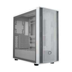 Carcase PC Cooler Master MasterBox 600, MiddleTower, Sticla temperata, Fara sursa, 7 ventilatoare compatibile, Alb