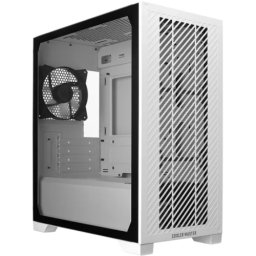 Carcasa PC Cooler Master Elite 301 Lite, Mini Tower, Sticla temperata, Fara sursa, 6 ventilatoare compatibile, 1 inclus, Alb