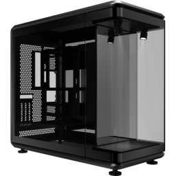 Carcasa PC Cooler Master MasterFrame 360 Panorama, Middle Tower, Fara sursa, 12 ventilatoare compatibile, Negru