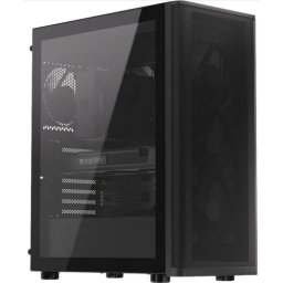 Carcasa PC Endorfy Case Ventum 400 AIR EY2A024, Middle Tower, Fara sursa, 8 ventilatoare compatibile, 4 incluse, Negru