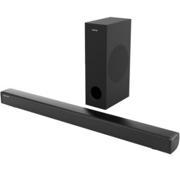 Bara de sunet Sencor SSB 5500BW cu subwoofer wireless 2.1 canale, 160W, Negru