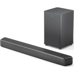 Soundbar Philips TAB5309/10, 2.1 canale, 240W, Subwoofer Wireless, Dolby Digital PLUS, HDMI ARC, Negru