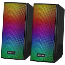 Boxa computer Defender SPITFIRE 2.0, 6W, Bluetooth, USB, iluminare RGB, MP3, Negru