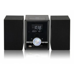 Sistem audio Eltra JOWISZ BT CD USB, cu radio digital, functie de ceas cu 2 alarme, putere RMS 14W, Negru