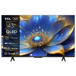 Televizor QLED TCL 109 cm (43") 43P71K, Ultra HD 4K, Smart TV, WiFi, CI, Negru
