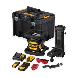 DeWalt - DCE080D1RS - Nivela laser rotativa, 30 m, +/-0.05 mm/m, 1200 rot/min, receptor, proiectie verticala, valiza speciala