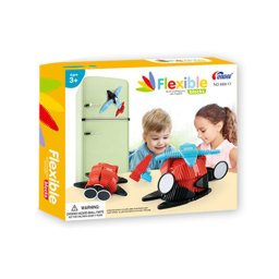 Set de Constructie Magnetic Flexibil Flexible din silicon Blocks, 14 piese