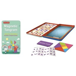 Joc de Societate Magnetic Tangram pentru Copii si Calatorii