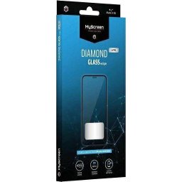 Husa de protecție MS Diamond Glass Edge Lite FG pentru Xiaomi Redmi Note 10 Pro/10 Pro Max, neagră/negru, complet lipicioasă