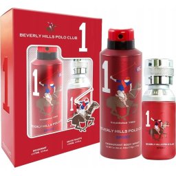 Set Beverly Hills Polo Club Sport One Barbati Apa de toaleta 100 ml + Deodorant Spray 175 ml