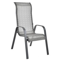 Scaun pentru gradina si terasa Honey Maxi Chair, structura din otel-aluminiu, greutate maxima suportata 120 kg, 57 x 86 x 111 cm