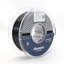 FILAMENT GEMBIRD pt. imprimanta 3d, PETG, 1.75mm diamentru, 1Kg / bobina, topire 220-260 grC, high speed, black, "3DP-PETG1.75HY-01-BK
