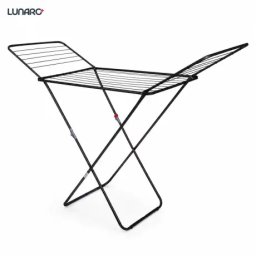 Uscator rufe Uscator de rufe pliabil LUNARO Lineo-Bk Spatiu uscare 18m Otel inoxidabil Incarcare 15kg Vopsit in camp electrostatic Compact Depozitare eficienta Greutate 2.56kg Dimensiuni 128x55x5cm Picioare antiderapante Utilizare interior si exterior Neg
