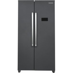 Frigider Side by Side HEINNER HSBS-HM442NFINVDGE++, 442L, No Frost, Compresor Inverter, Clasa E, Display pe ușă, Gray
