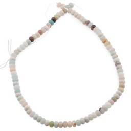 Sirag Amazonit mix rondele 6mm, 39cm