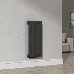 Calorifer design Nore negru 60x30 cm, 249W, montaj pe perete