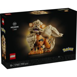 LEGO Pokémon Arcanine 72160, figurina de colectie articulata, 1190 piese