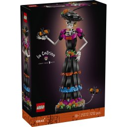 LEGO Ideas La Catrina 21372, set de constructie decorativ pentru adulti