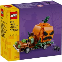 LEGO Camioneta cu dovleac sculptat 40822, set Halloween, 177 piese