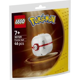 LEGO Pokémon Premier Ball 30729, set de constructie 46 piese, 7+ ani