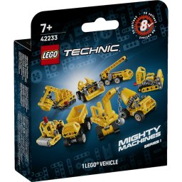 LEGO Technic Masini Impunatoare 42233, vehicul surpriza de santier
