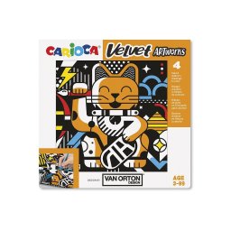 Planse din catifea Van Orton pentru colorat Carioca Velvet