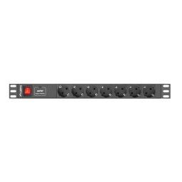 Prelungitor LANBERG POWER STRIP. RACK PDU (1U,16A,7X SHUKO,2M)