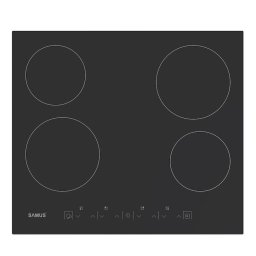 Plita PSVE-64BMG4, 4 arzatoare, 6000 W, L 60 cm, Negru