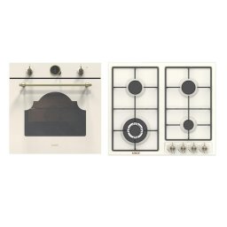 Cuptor Electric Multifunctional Incorporabil 71 Litri 9 Functii de Gatire 3600 W Autocuratare Catalitica Grill Electric Clasa A+ 60 cm Bej