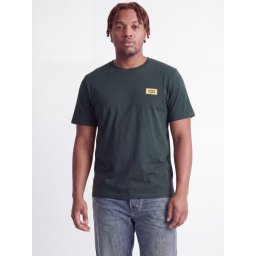 Jack & Jones Plus Tricou barbati big sizes, din bumbac, Regular fit, JJRUSH, Verde inchis (SELECTATI MARIMEA: 5XL)