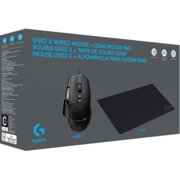 LOGITECH G502 X + G240 negru