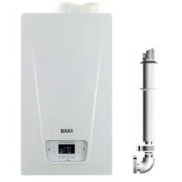 Centrala termica pe gaz in condensare Baxi Luna Compact 1.24 kW, numai incalzire, kit evacuare inclus, modulare 1:10