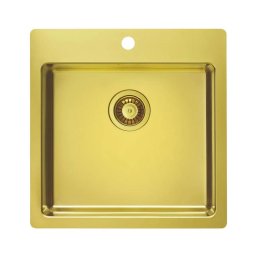 Chiuvetă de bucătărie ALVEUS 1106867 PURE 52,5x51,5 cm auriu