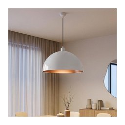 Brilagi - Lustru LED suspendat pe cablu METALO 1xE27/40W/230V Ø 60 cm alb/cupru