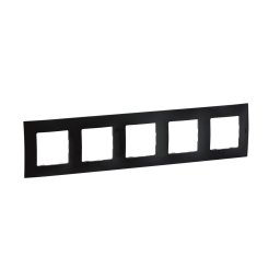 Legrand - Ramă pentru 5 module NILOE, neagră