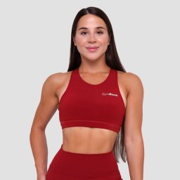 GymBeam Ignite Sports Bra Dark Red XS