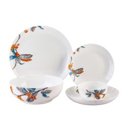 Set de Masa Myria MC4008 Sticla Opal 25 Piese Alb