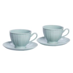 OCTAVIA MINT Serviciu ceai/cafea portelan 6 persoane 250 ml