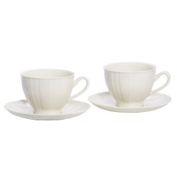 OCTAVIA VANILLA Serviciu ceai/cafea portelan 6 persoane 250 ml