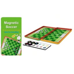 Joc de Societate Magnetic Fotbal cu Cutie Metalica pentru Copii 4 Ani+ Verde