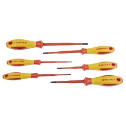 KNIPEX screwdriver package 00 20 12 V02 VDE Slim (red/yellow, 6 pieces)