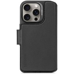 Husa Decoded Leather Detachable Wallet, black - iPhone 16 Pro