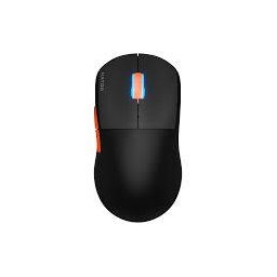 Mouse Quasar 2 Pro – Mouse wireless, dual-mode (2.4 GHz + Bluetooth), optic 26.000 DPI, 6 butoane + scroll, negru-portocaliu